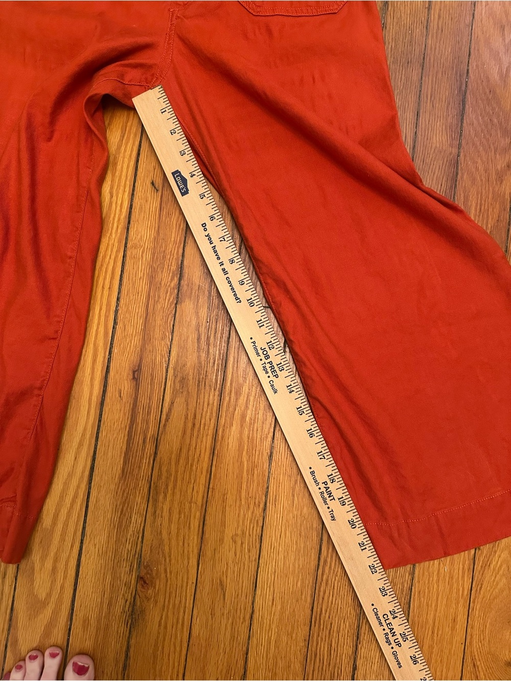 Anthropologie Maeve The Colette Wide Leg Pants Burnt Orange High Rise 28P 1128 - Picture 6 of 12